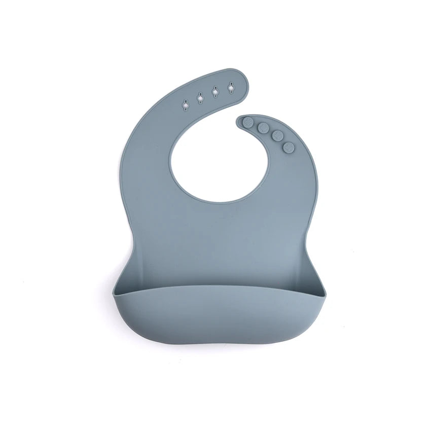 Waterproof Silicone Baby Bib With Food Catcher