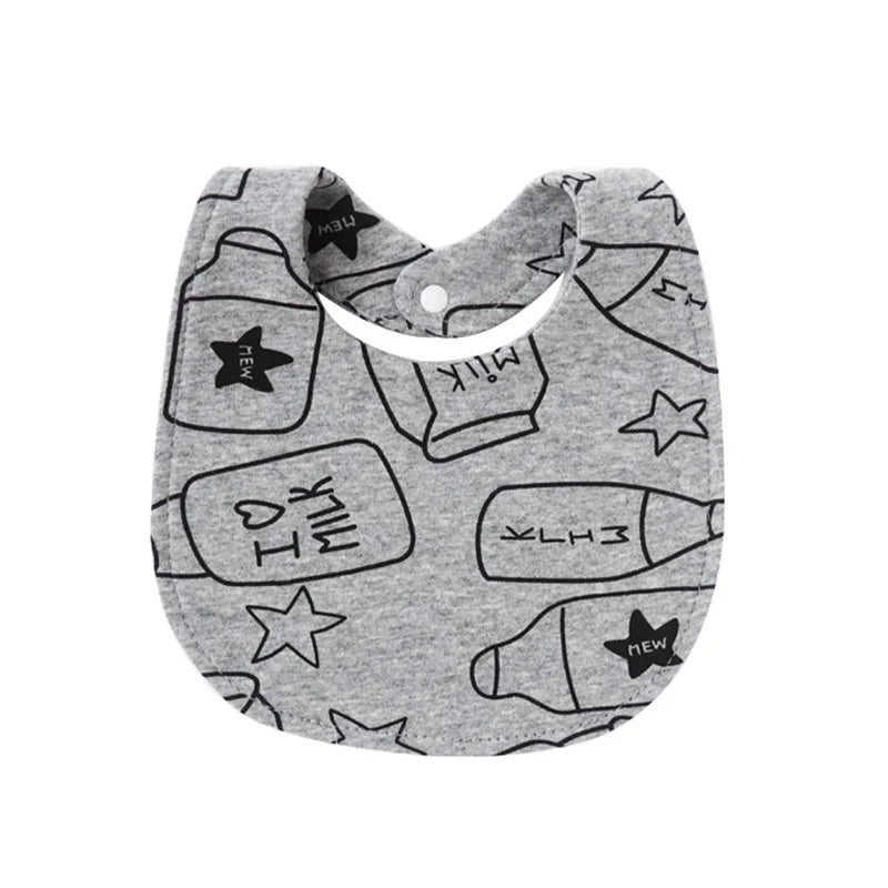 4 Pcs/lot Baby Bibs Double Layer