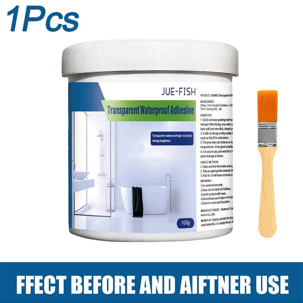 100/900g Transparent Waterproof Agent Toilet Anti-Leak Glue