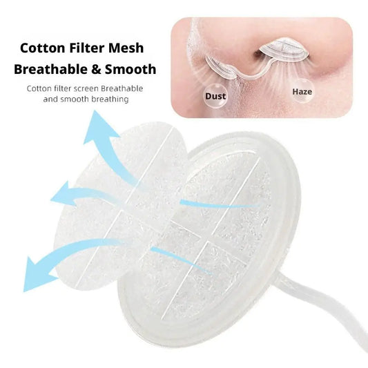 Invisible Nasal Air Filters for Dust & Allergy Protection