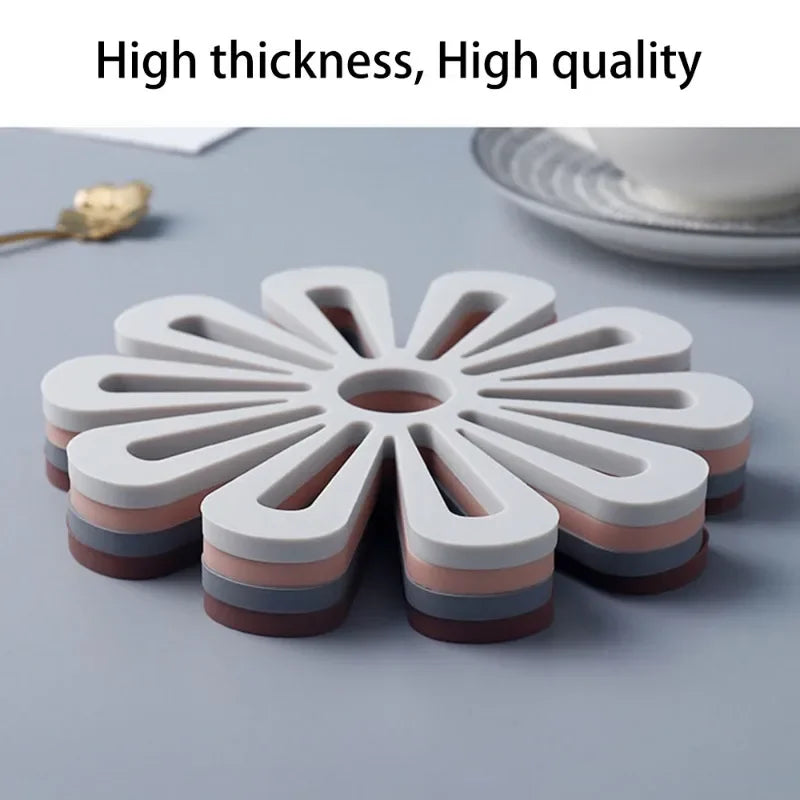 Kitchen Mat Flower Shape Pot Holders