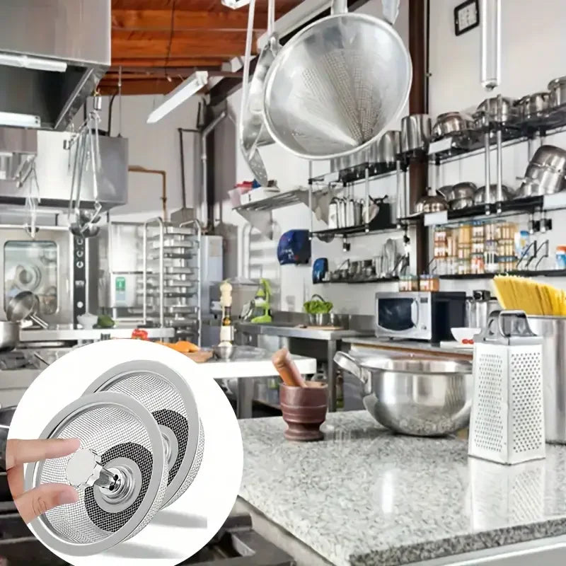 Stainless Steel Kitchen Sink Strainer & Stopper Set