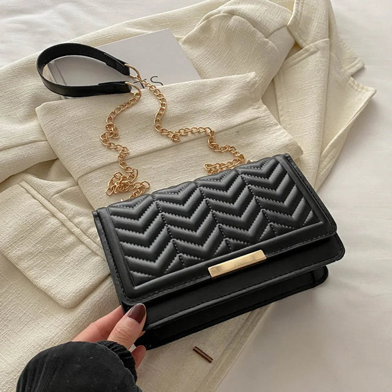 Striped Women's Shoulder Bag