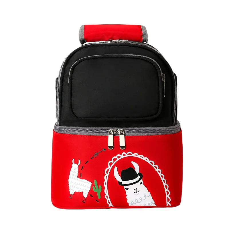 Large Capacity Double Layer Lunch Bag