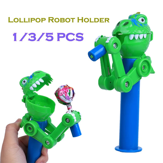 Dinosaur Lollipop Robot Holder