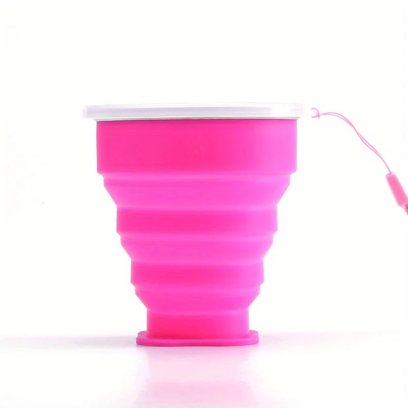 Collapsible Silicone Travel Cup with Lid