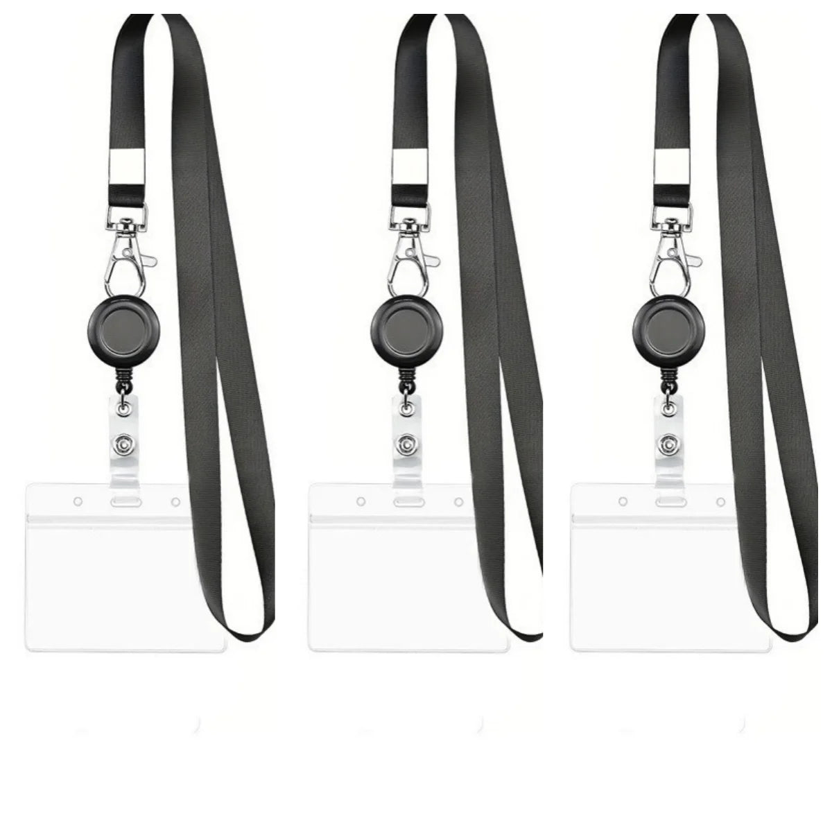 Retractable ID Card Holder Lanyard