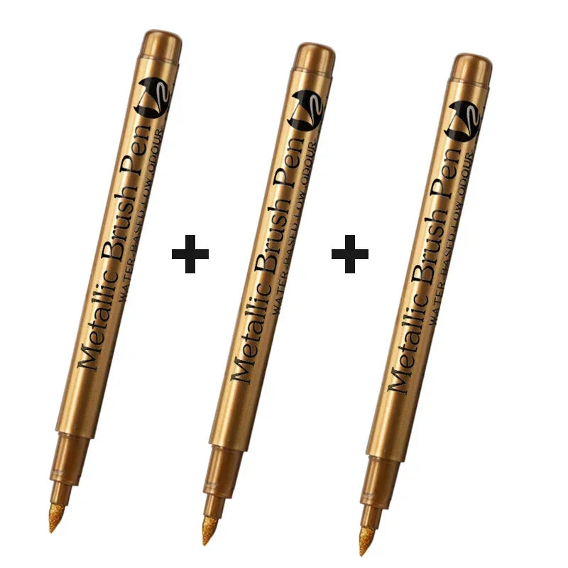 Metallic Brush Art Marker Set