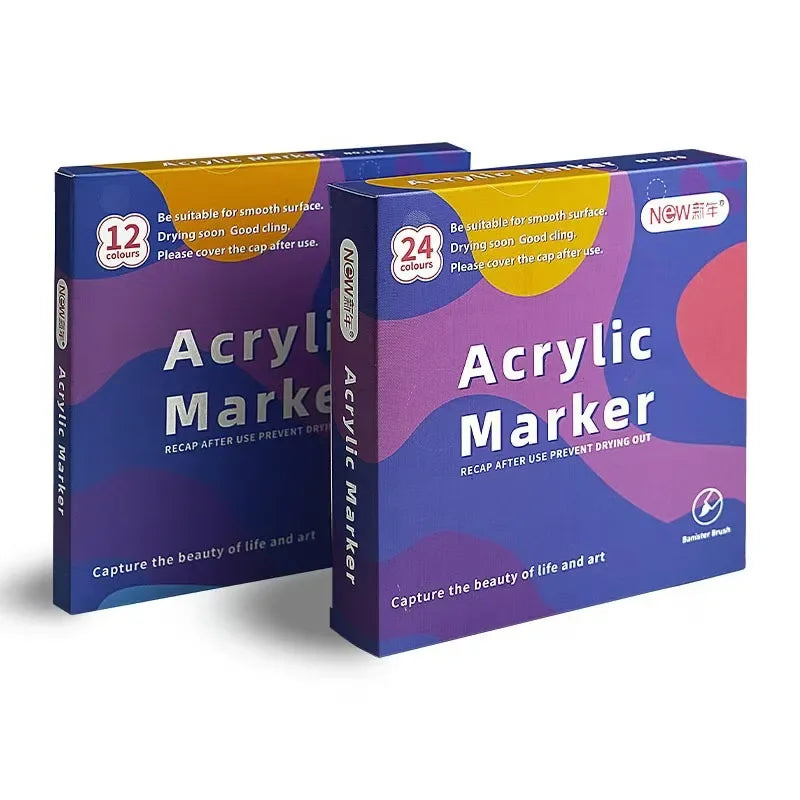 12-48 Colors Acrylic Paint Markers