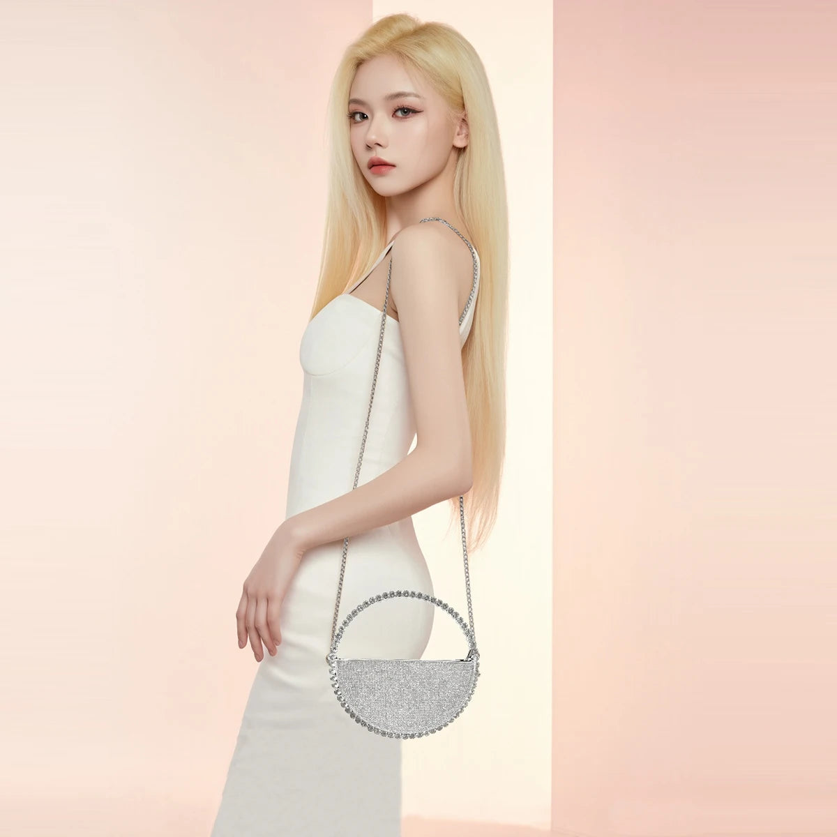 Round Diamond Shaped Handbag
