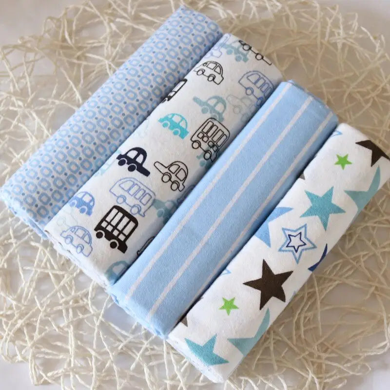 4Pcs/Pack 76x76cm 100% Cotton Flannel Diapers