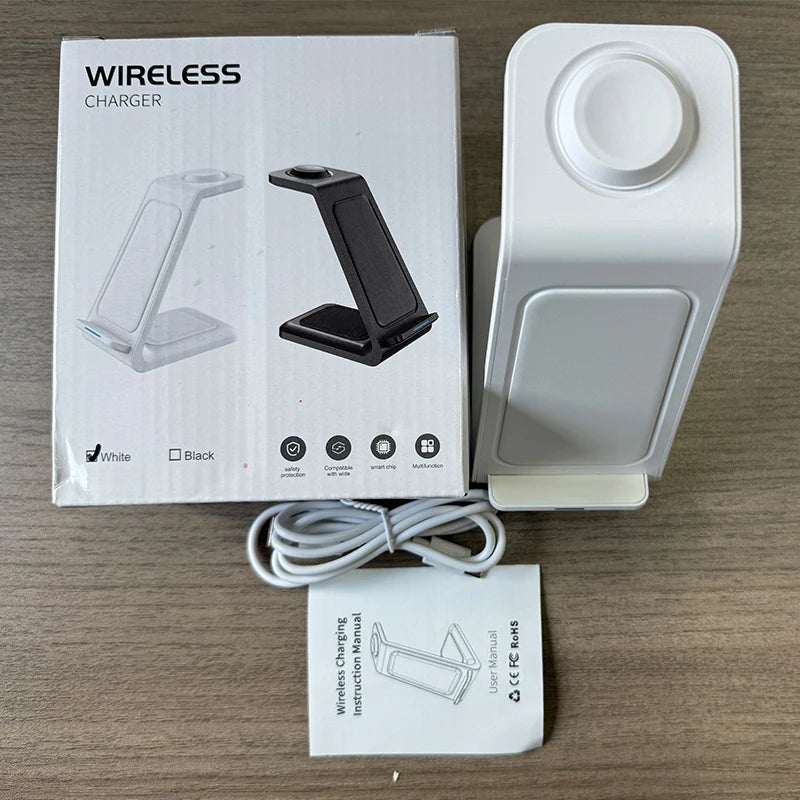 3-in-1 Portable Magnetic Wireless Charging Stand