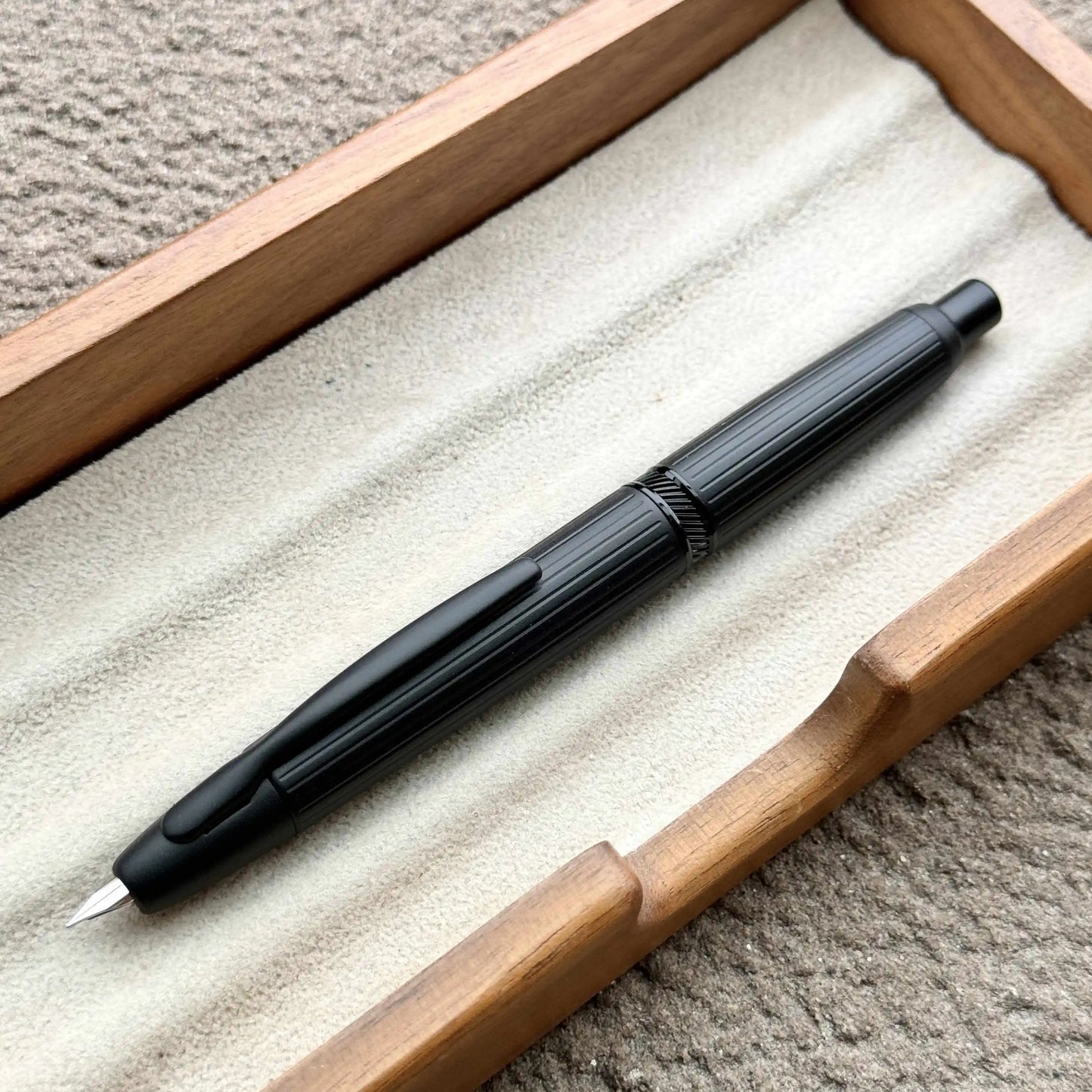Fountain Pen Retractable EF/F Nib Metal With Clip