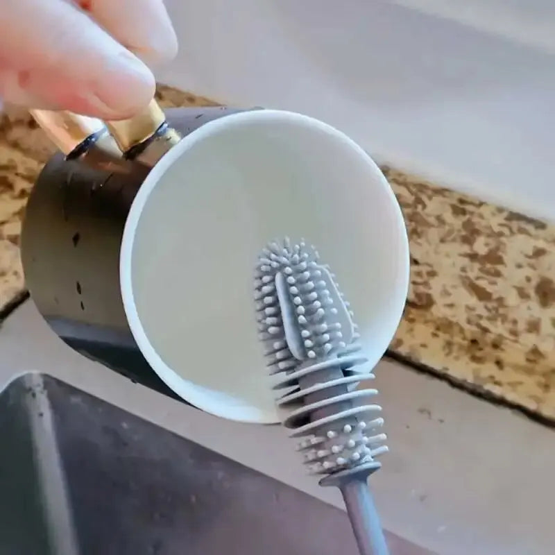 Long Handle Silicone Bottle Brush
