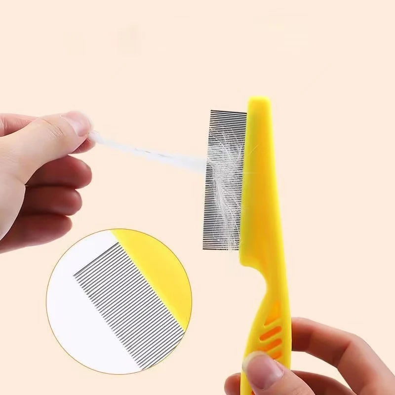 Stainless Steel Pet Flea & Shedding Comb