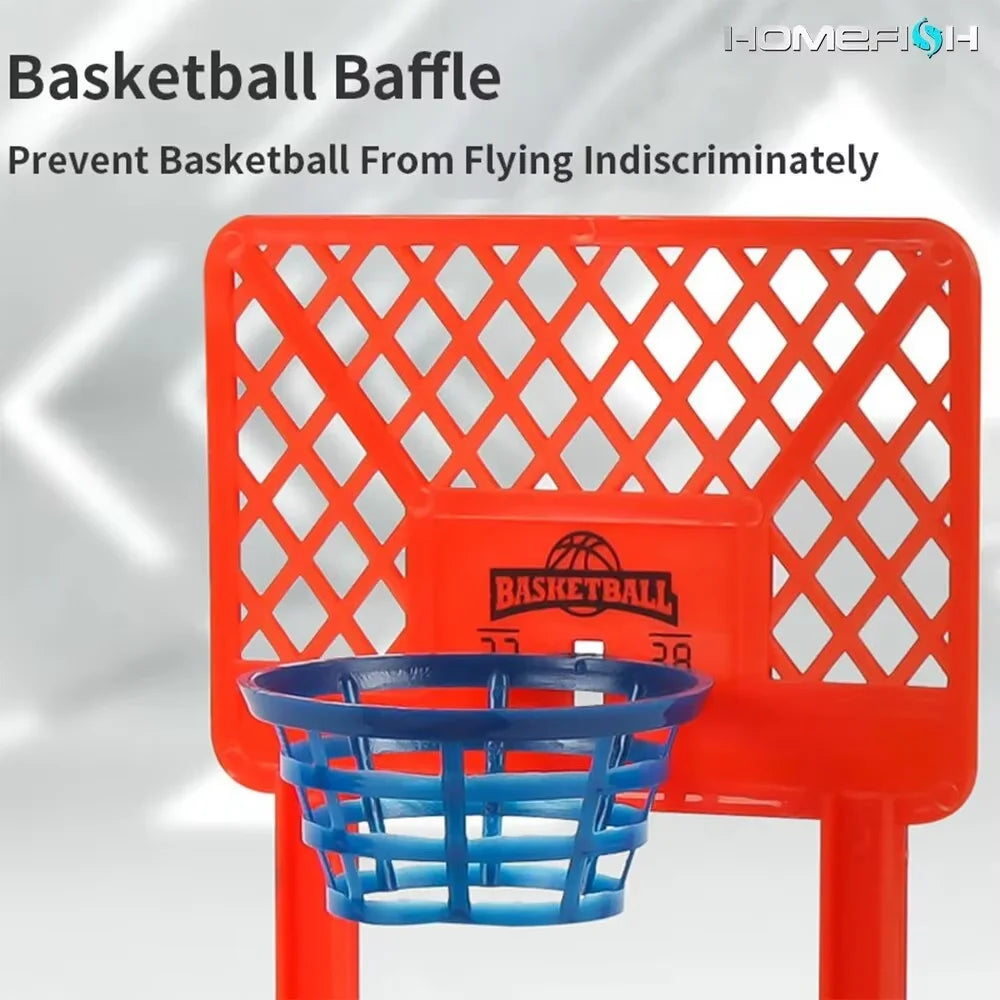 Mini Basketball Machine Desktop Portable Travel Game Set
