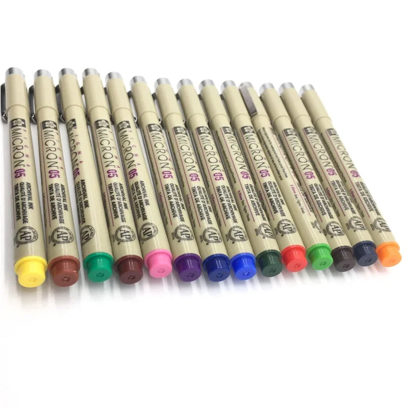 Set of 8/14colors SAKURA Pigma Micron Liner Pen 0.25mm 0.45mm