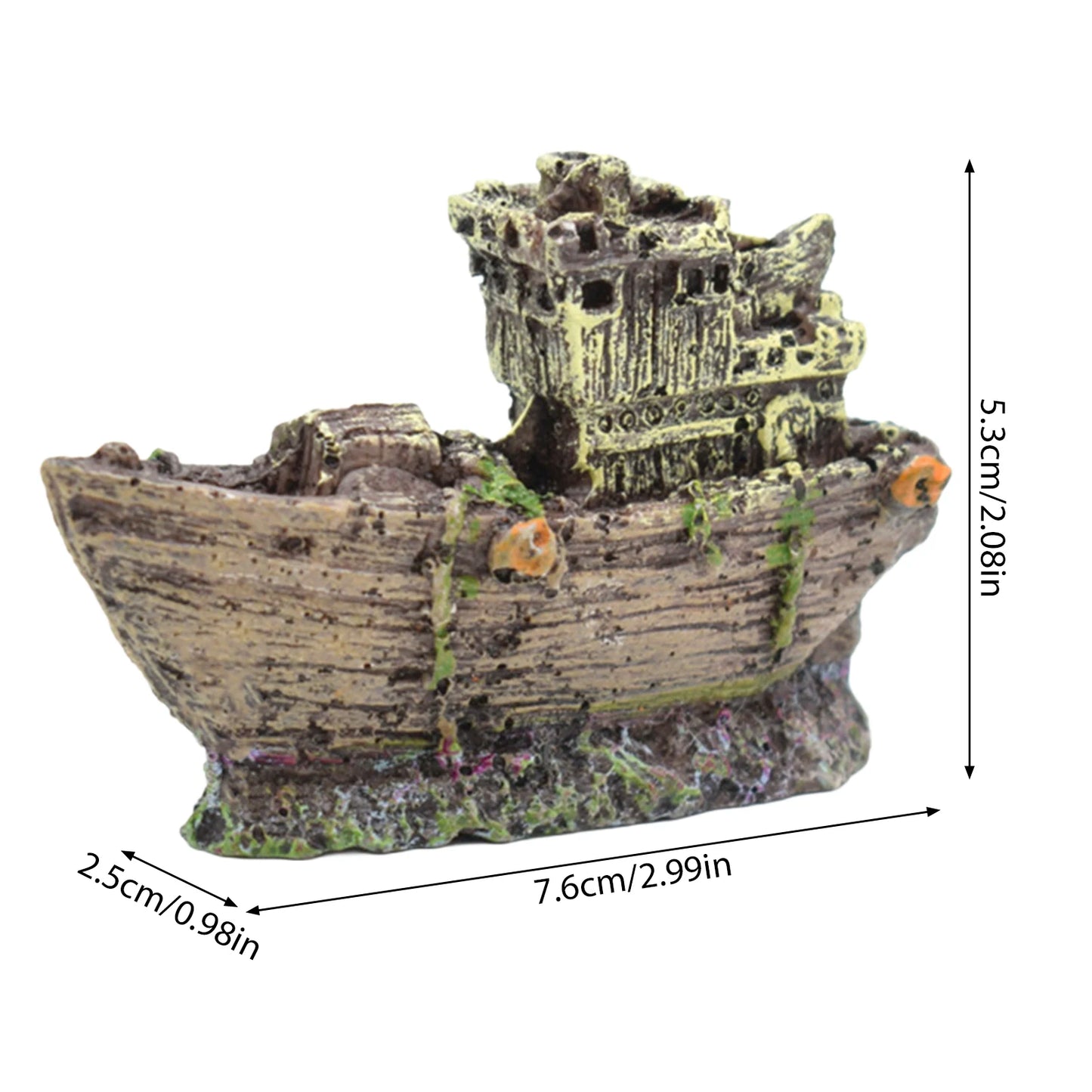 Fish Tank Artificial Bridge Resin Landscape Decoration