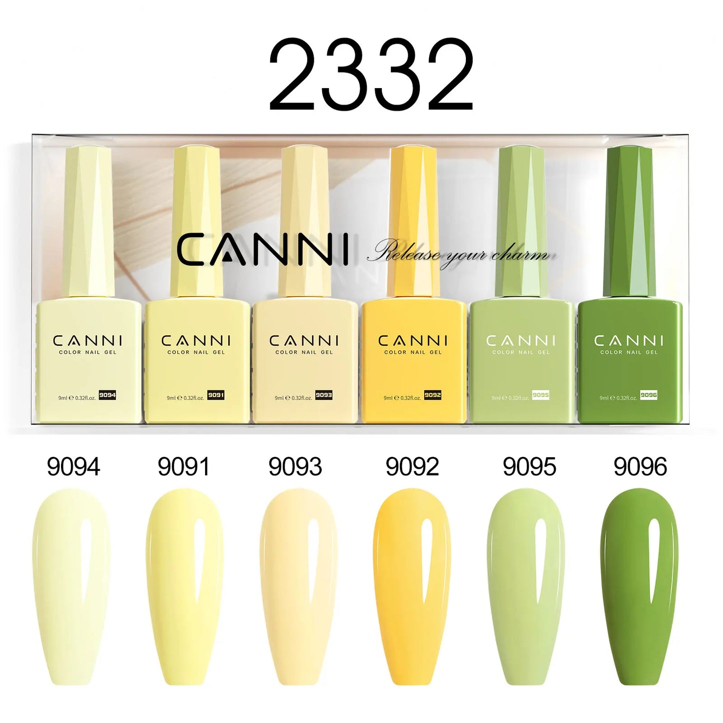 2/6pcs/kit CANNI HEMA FREE Nail Gel Polish Kit Semi Permanent