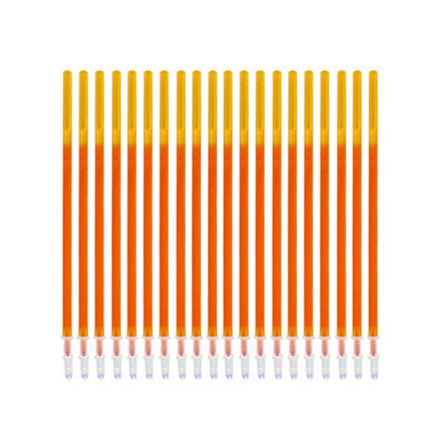 20Pcs Erasable Gel Pen Refill 0.35mm Black/Blue/Red/Green/Purple/Orange Ink