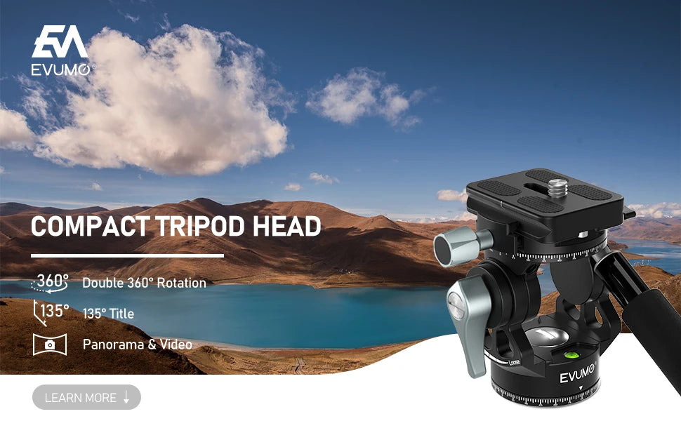 Mini Tripod Head Lightweight Panoramic Dslr Camera