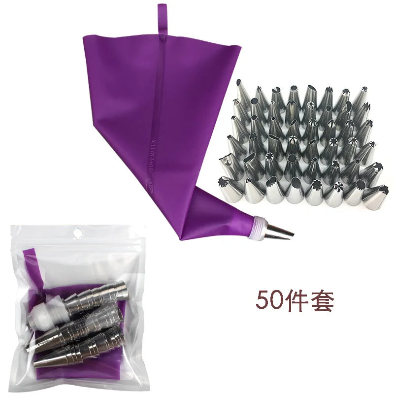 Purple Silicone Pastry Bags