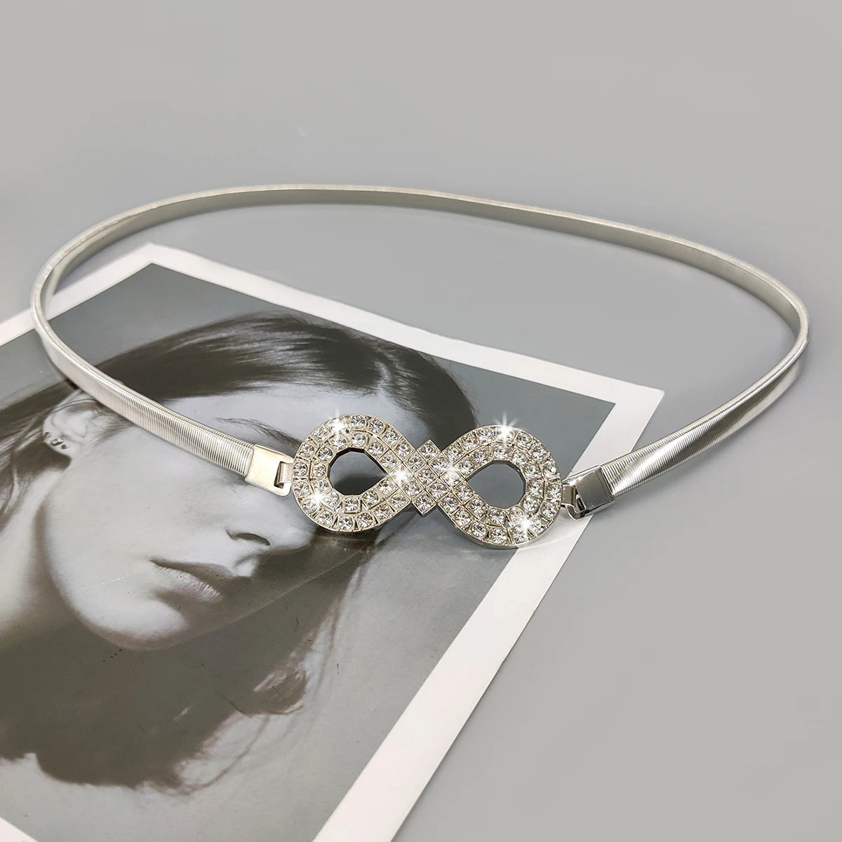 Fashion Rhinestone Gold Chain Belt