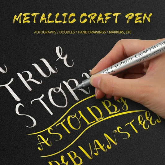 Metallic Brush Art Marker Set