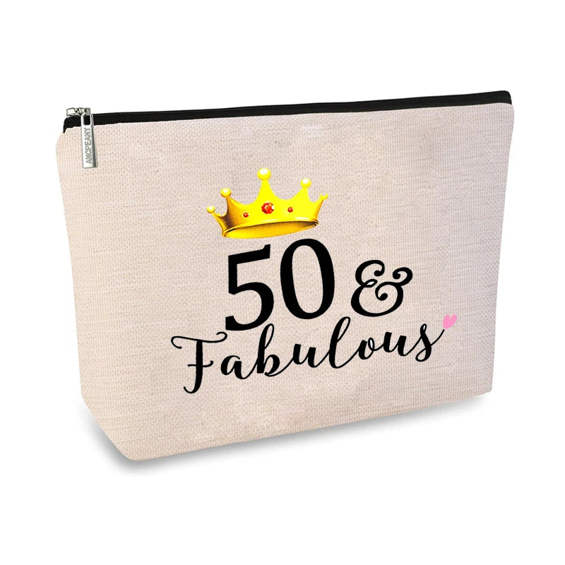 Birthday Cosmetic & Travel Toiletry Pouch for Women