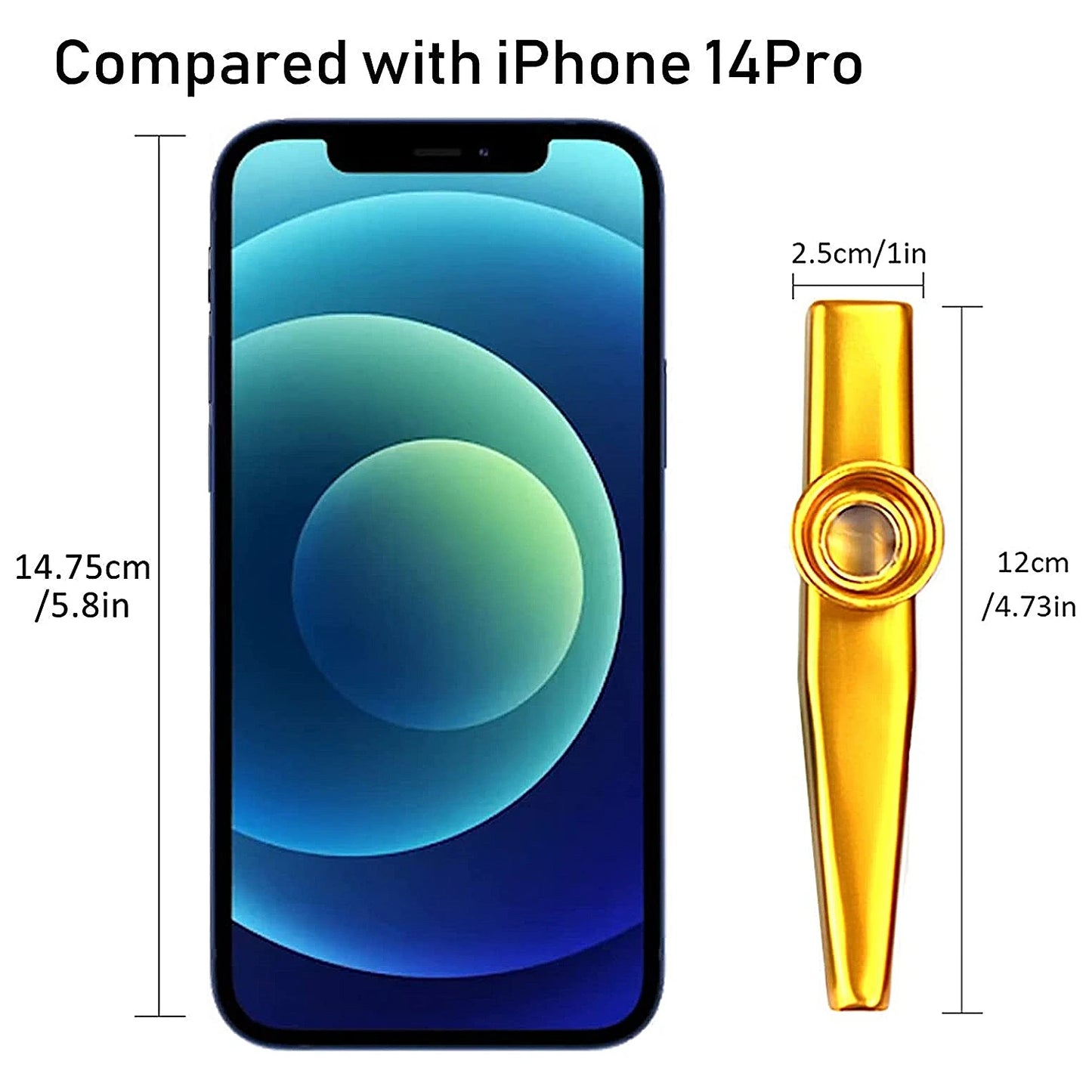 Metal Kazoo Musical Instruments Flutes