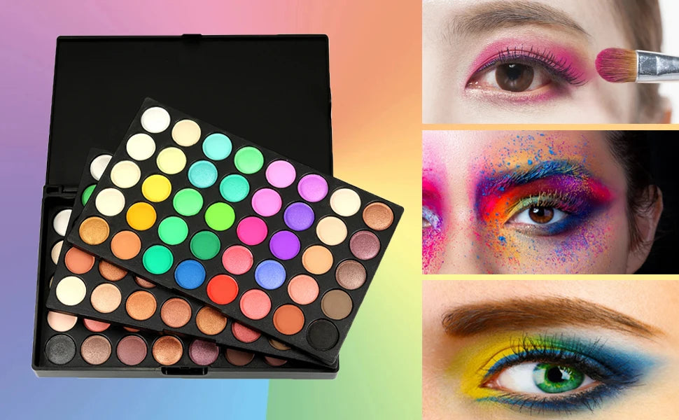 120 Colors Waterproof Eye Makeup Pallet Shadows