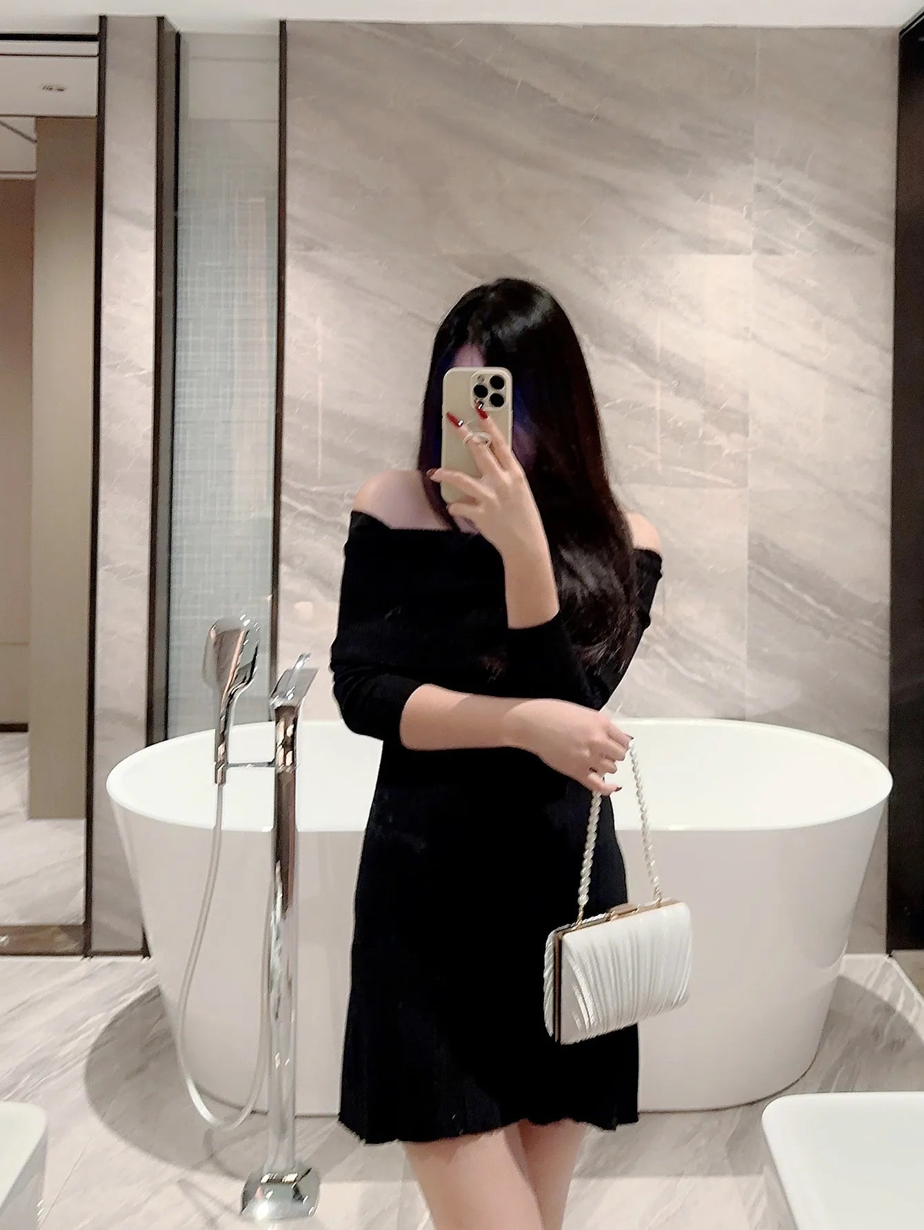 Pleated Design Satin Evening Clutch Bag