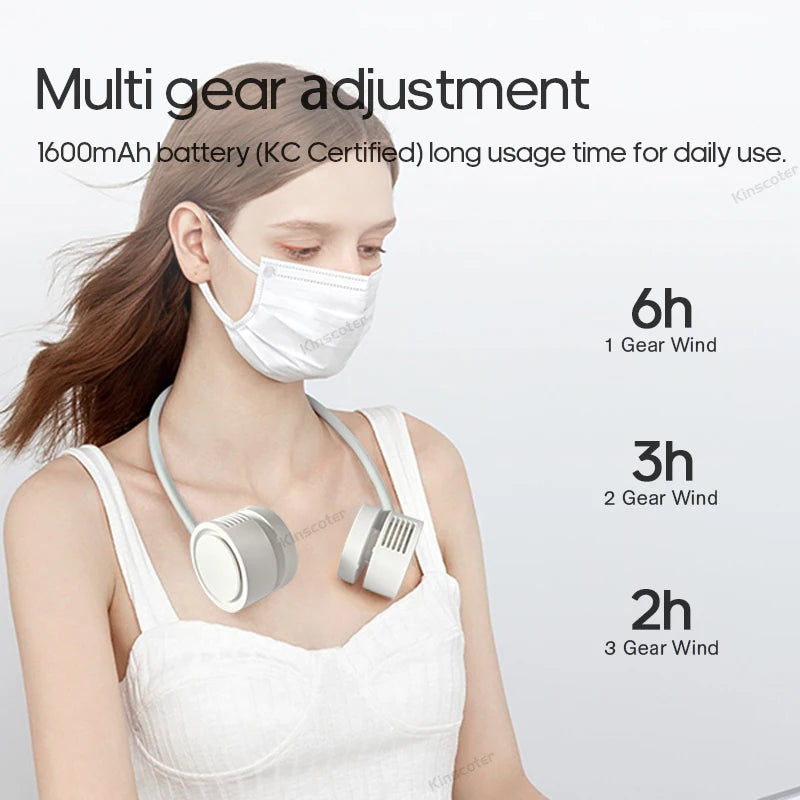 Portable Hanging Neck Fan