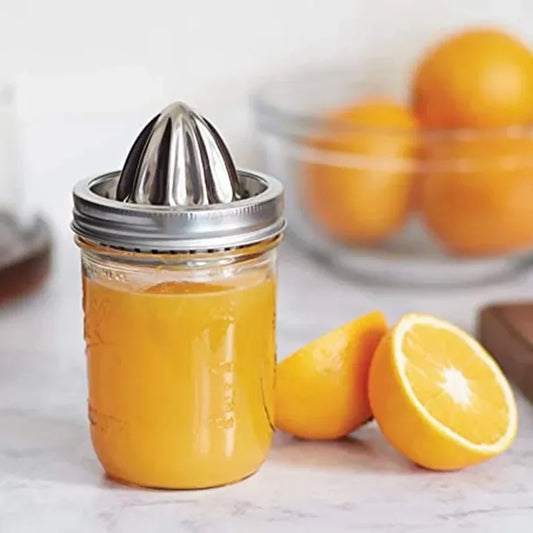 Stainless Steel Mason Jar Citrus Juicer Attachment