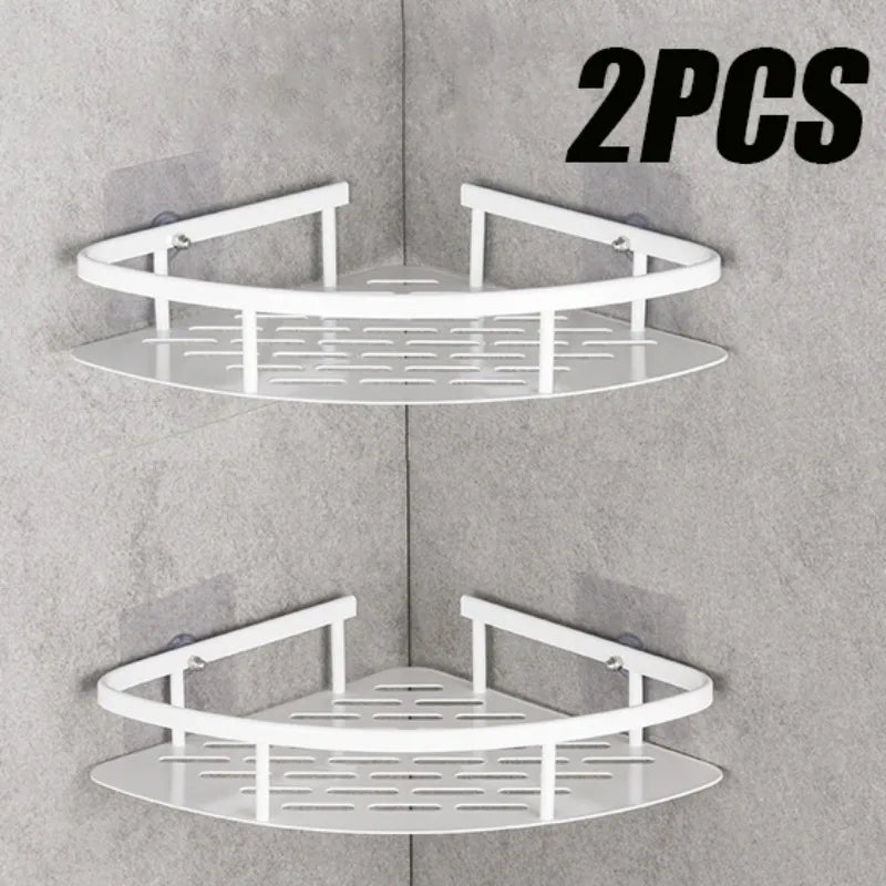 Wall-Mounted Corner Storage Shelf Set