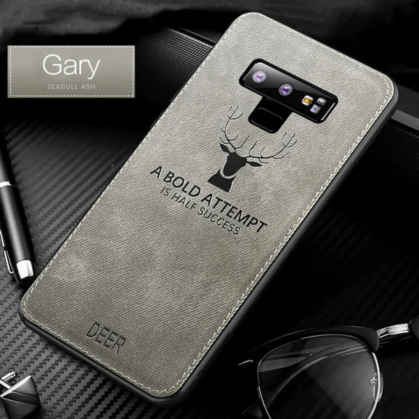 Deer Luxury Fabric Case For Samsung Galaxy