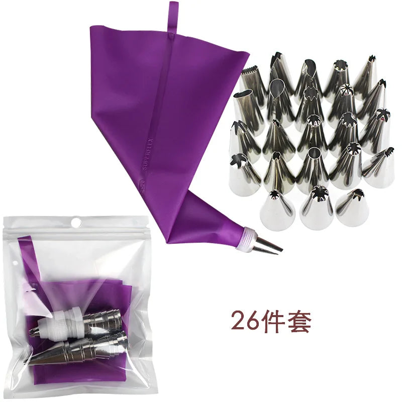 Purple Silicone Pastry Bags
