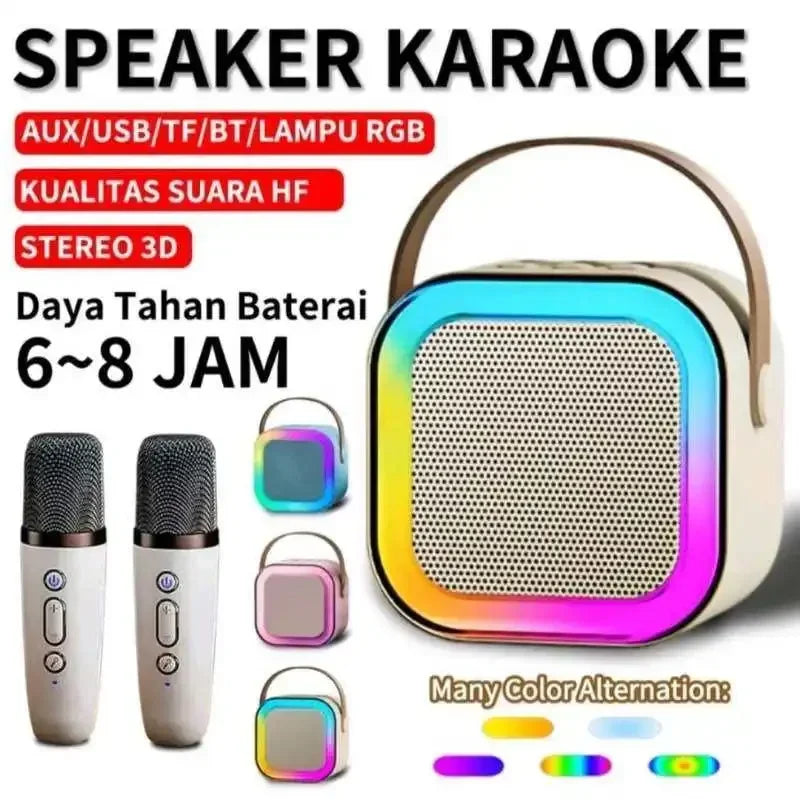 Bluetooth K12 Karaoke Machine Portable 5.3 PA Speaker System