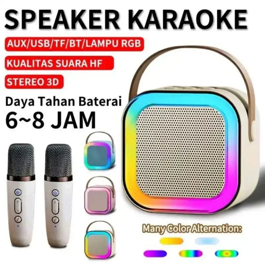 Bluetooth K12 Karaoke Machine Portable 5.3 PA Speaker System