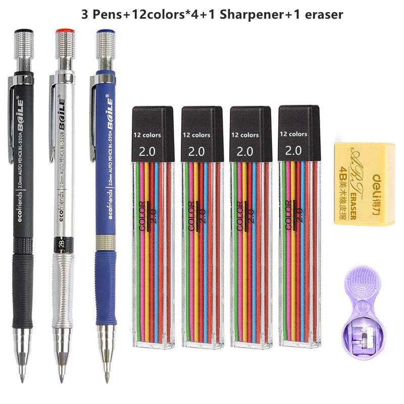 2.0 mm Mechanical Pencils Set