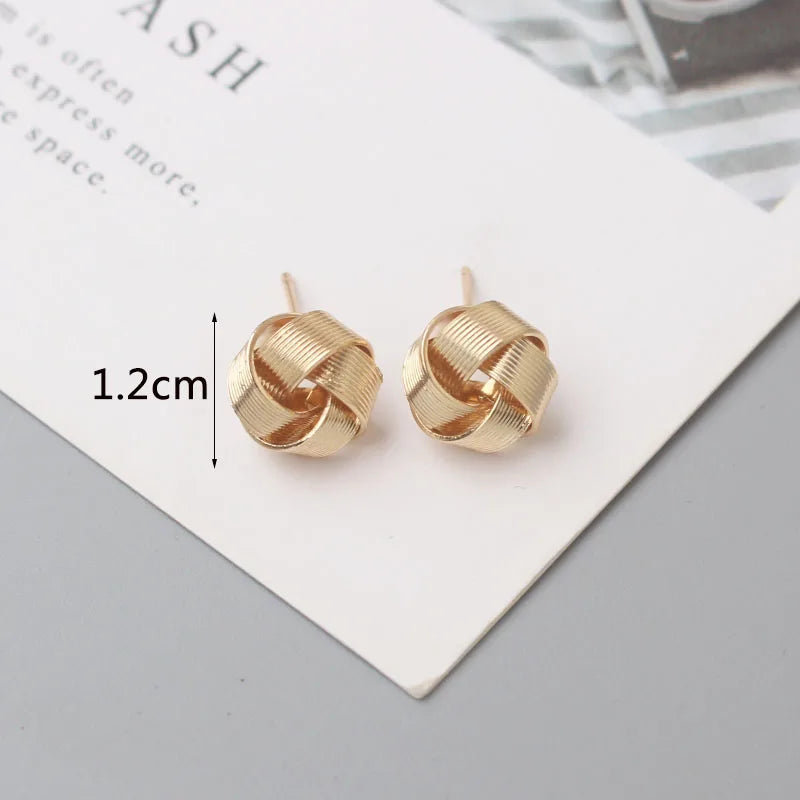 Metal Stud Earrings