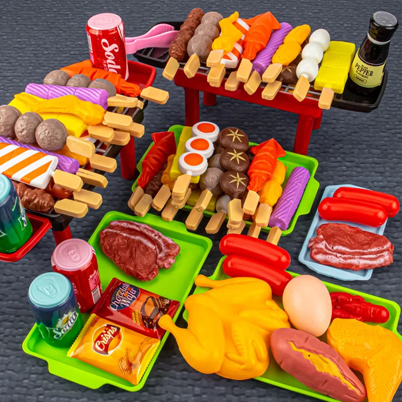 Mini Kitchen Pretend Play Toys Barbecue Set