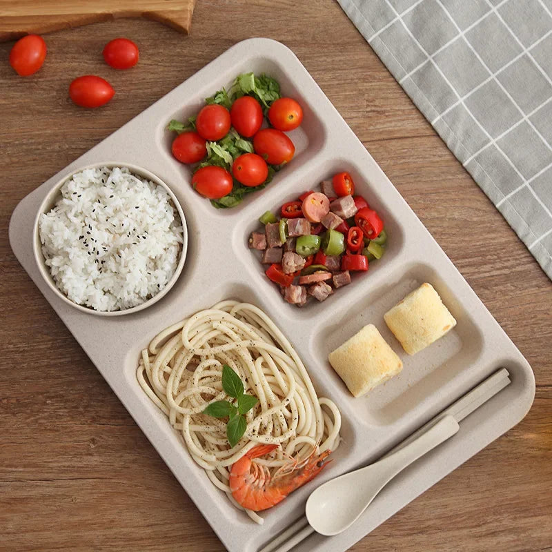 1Set Student Meal Plate