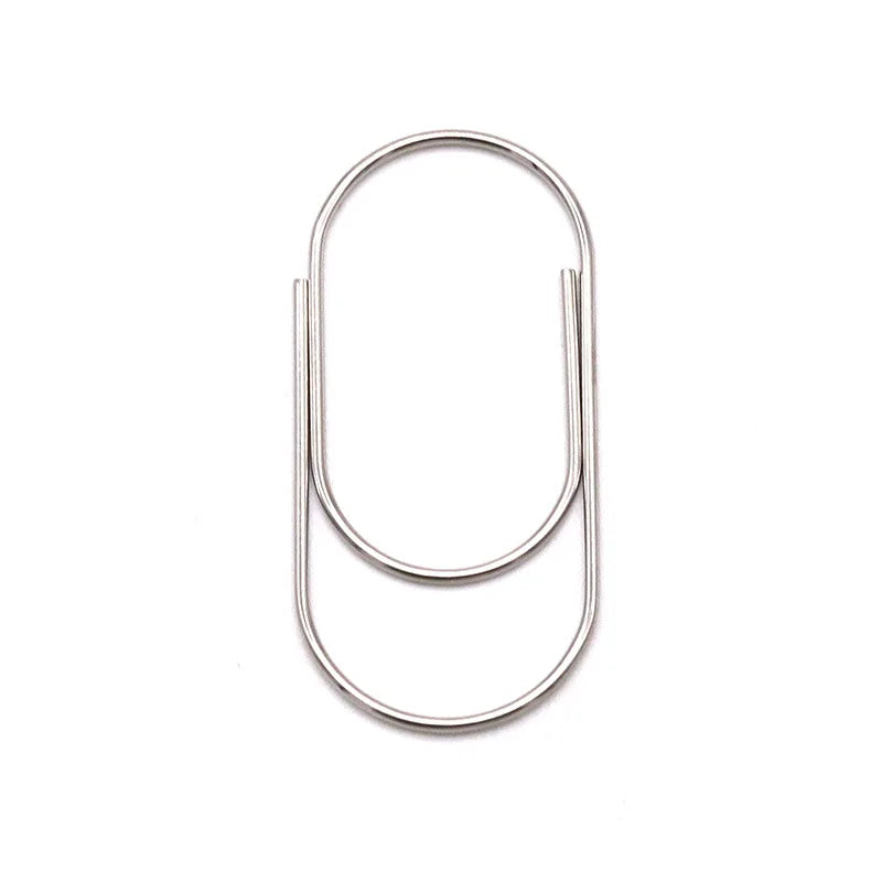 Decorative Oval Metal Paper Clips for Office, School & Planners
