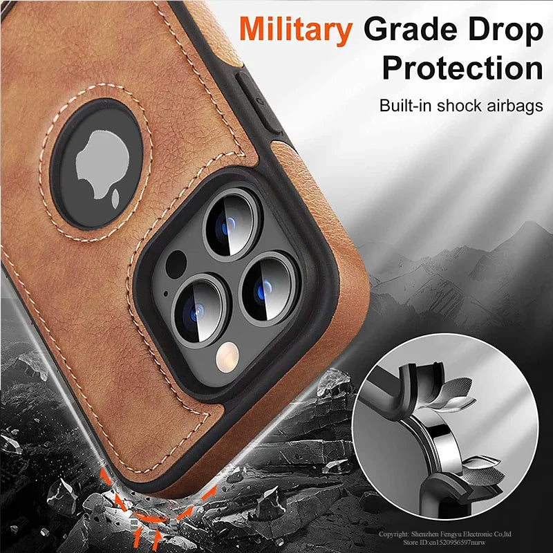 Leather Mobile Phone Case for iPhone