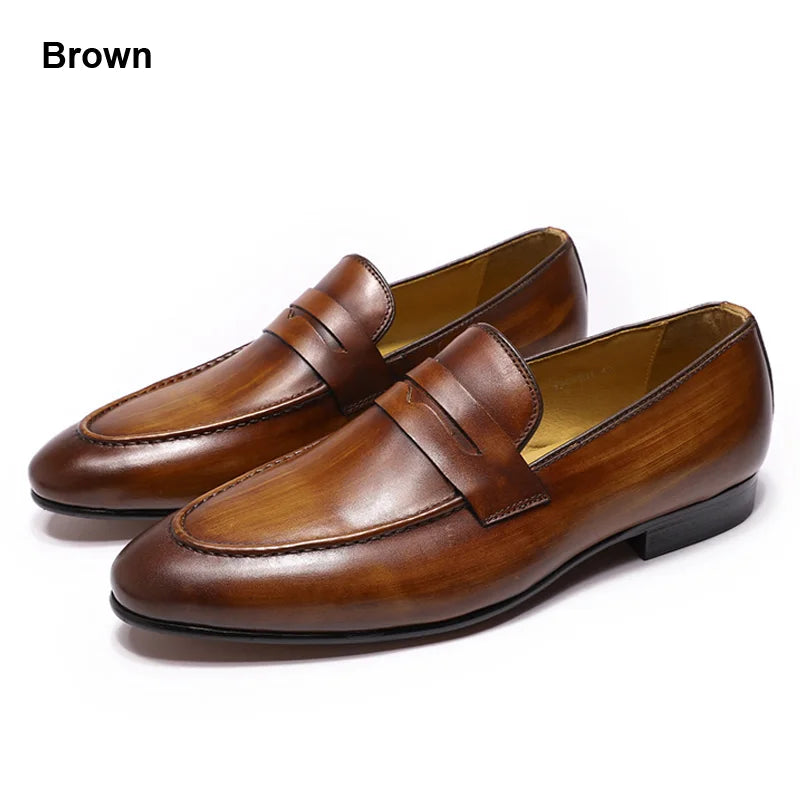 FELIX CHU Mens Penny Loafers