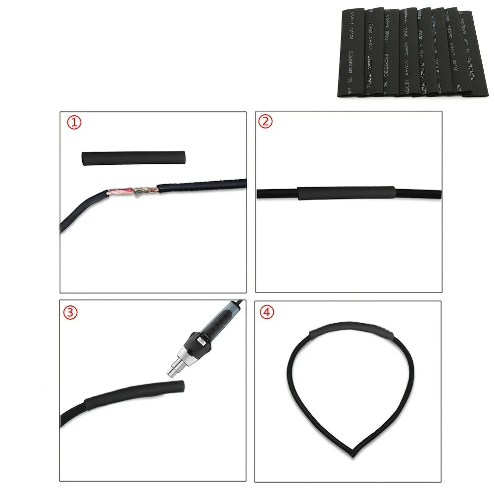 127PCS Heat Shrink Tubing Assortment Kit