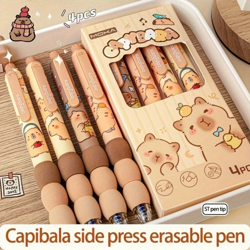 Capybara Erasable Gel Pen Set