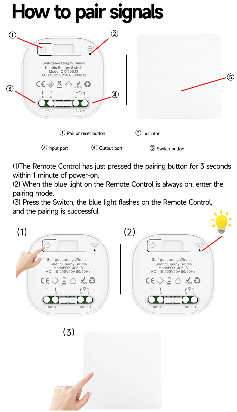 Rebound Self Powered Switch