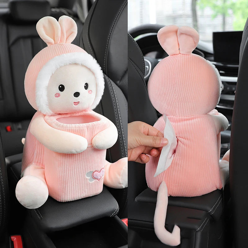 Cute Car Tissue Box 2 In 1Cartoon Holder